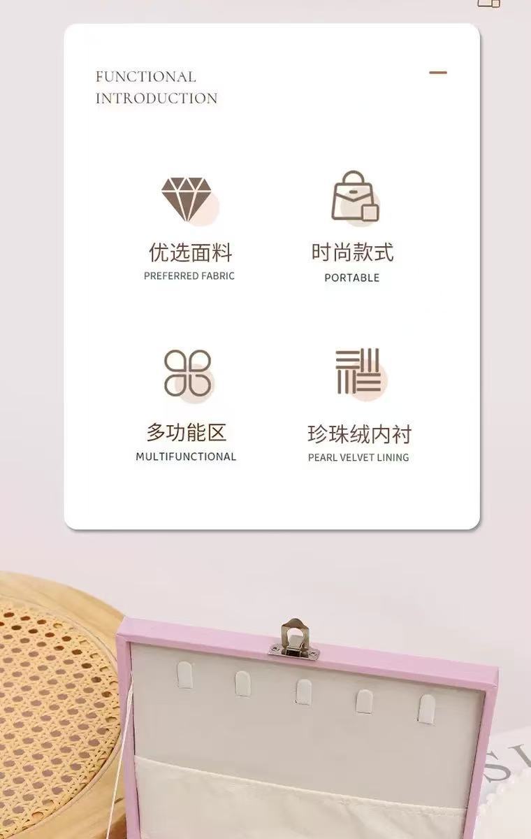 2026 Anti-oxidation Internet Celebrity Bestseller Single-layer jewelry box Portable jewelry ring Stud jewelry packaging box pic 2