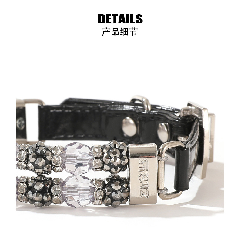Pet supplies: collar, leash, neck collar, cat bead necklace, small and medium-sized dog collar, neck collar accessories pic 7