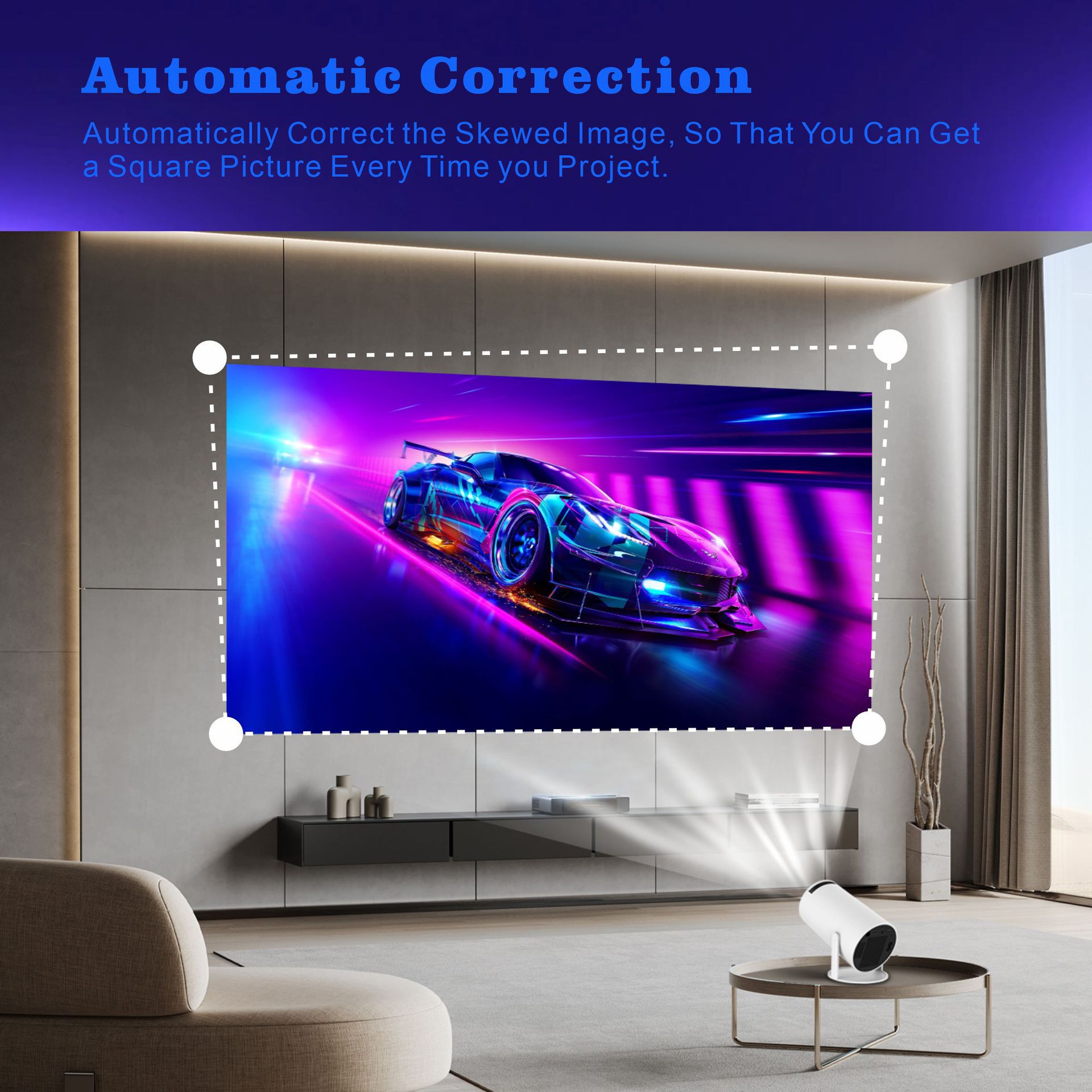 hy300pro projector home 4K portable LCD ultra-high-definition living room wall projection wireless screen factory wholesale price pic 8
