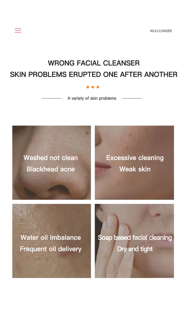 【外贸专供】ADMD维生素C深层清洁保湿洗面奶清爽控油洁面批发详情3