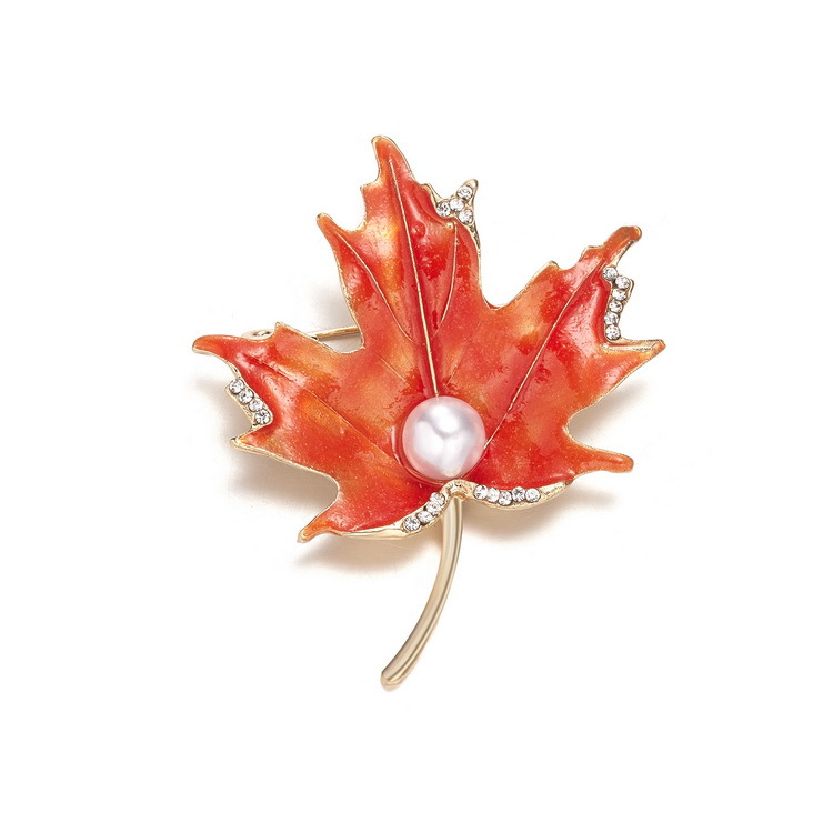 Cross-border best-selling plant series brooches, daisies, sunflowers, lacquered vases, maple leaf flower brooches and brooch accessories pic 29