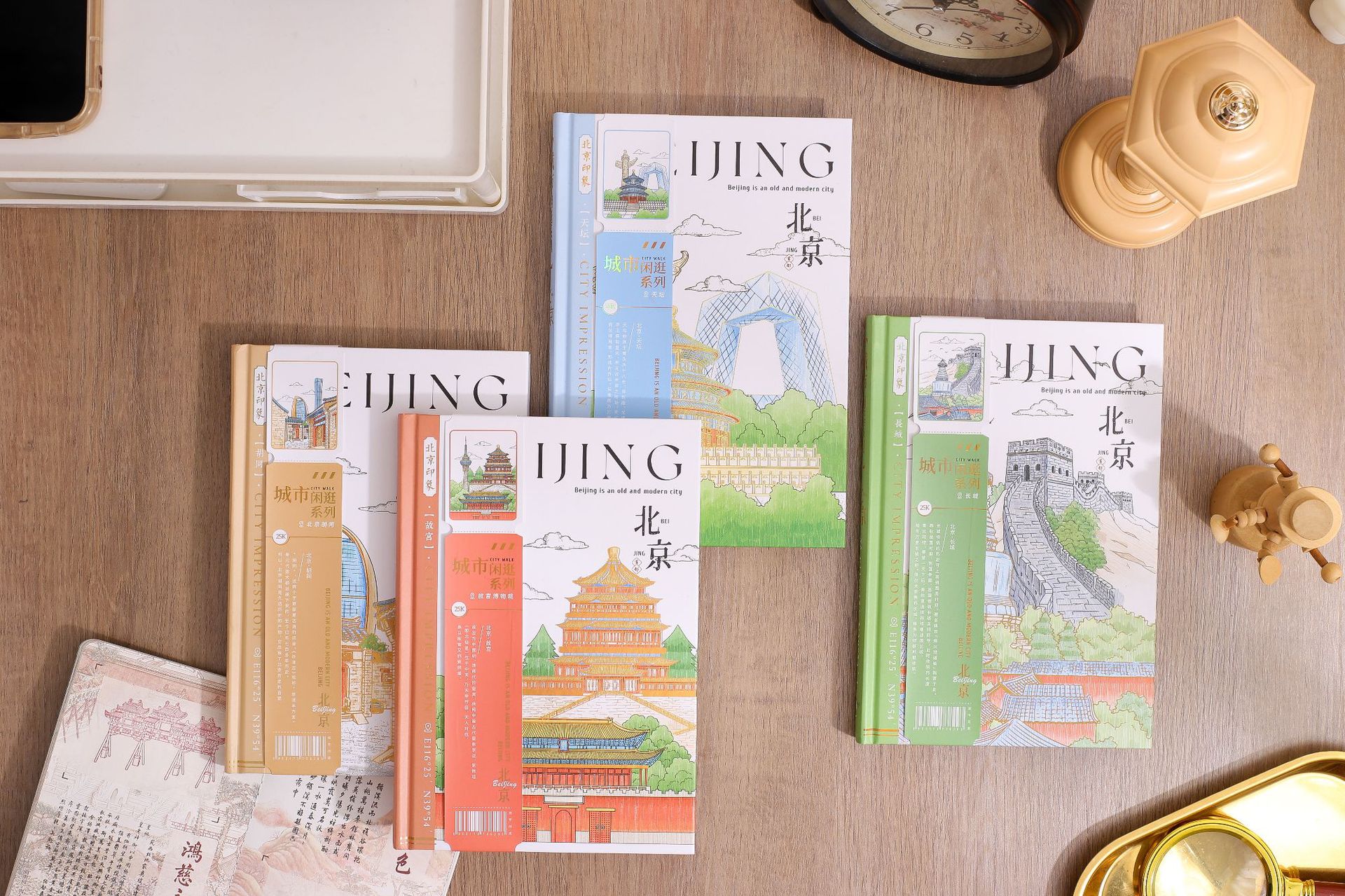 Jingu Stationery 25K City Stroll - Beijing Round-back Hardcover Notebooks, Handbooks, Student Notebooks pic 21