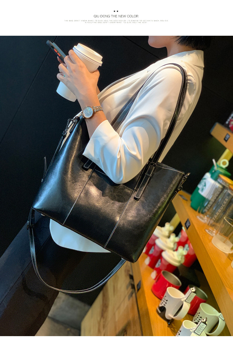 大包包真皮女包2024新款潮时尚大容量牛皮斜挎包女手提托特单肩包详情15