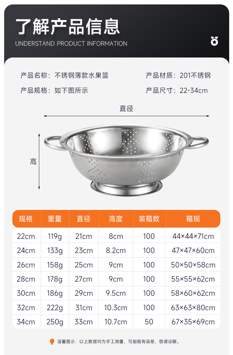 Multifuncional acero inoxidable ánforas cesta de frutas cesta de almacenamiento portátil bambú caja organizadora de plástico suministros de cocina para el hogar pic 8