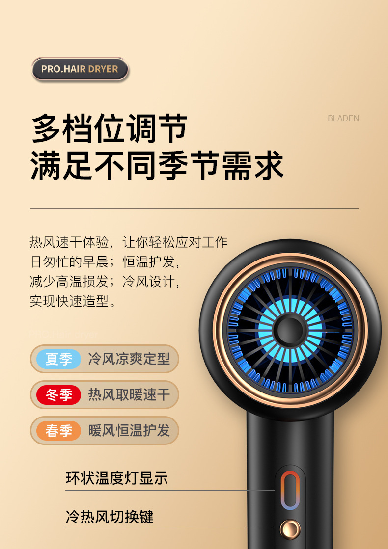 吹风机家用爆款负离子学生宿舍冷热风网红发廊电吹风筒厂家批发详情12
