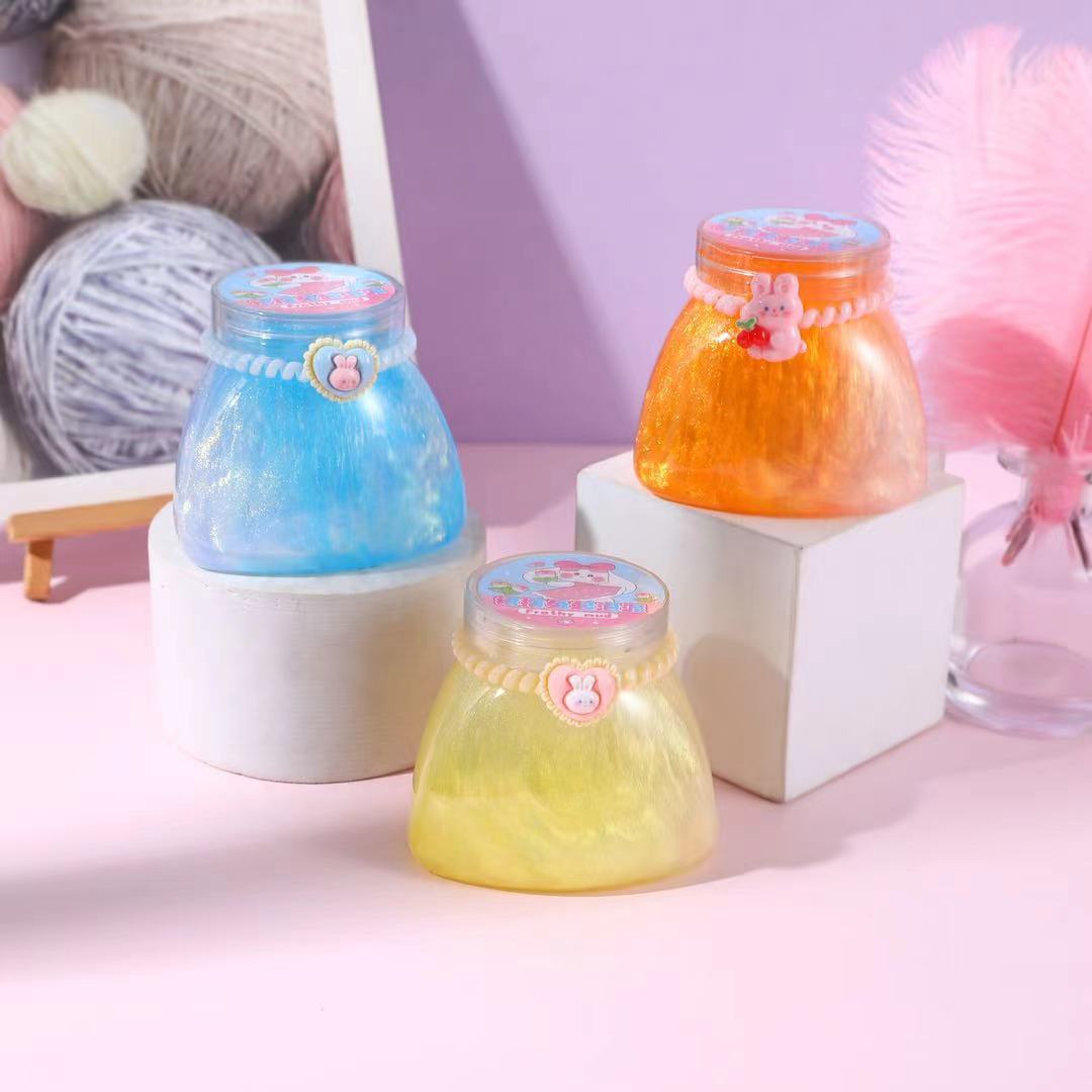 起泡胶炫彩女孩发泄减压抱抱奶 假 水 儿童小玩具拉伸性强史莱姆批发详情7