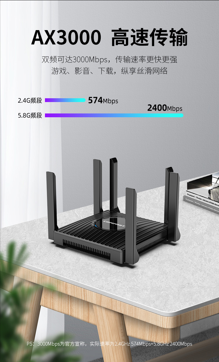 COMFASTCF-WR635AX大功率无线路由器六天线穿墙全屋WiFi6路由器详情7