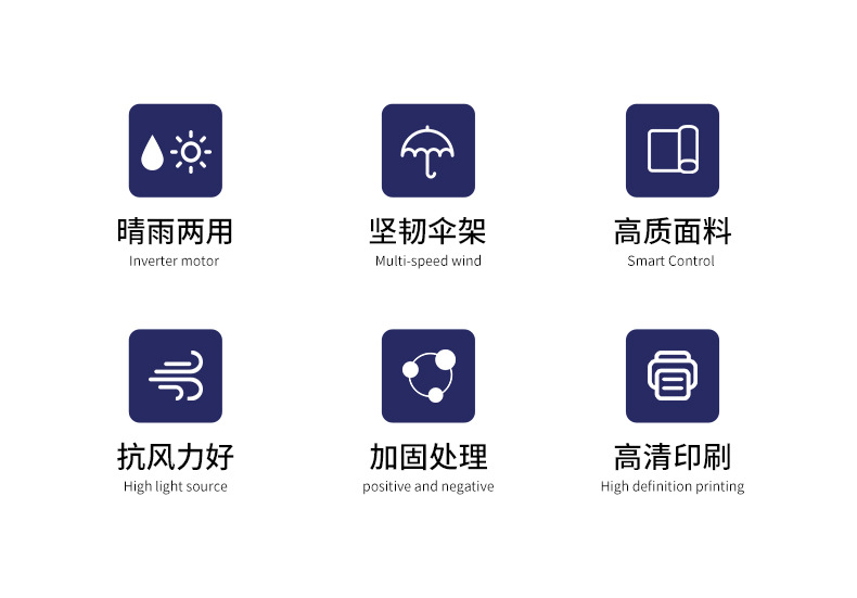 56寸户外遮阳伞 牛津布户外广告太阳伞 8K庭院伞休闲沙滩伞批发详情13