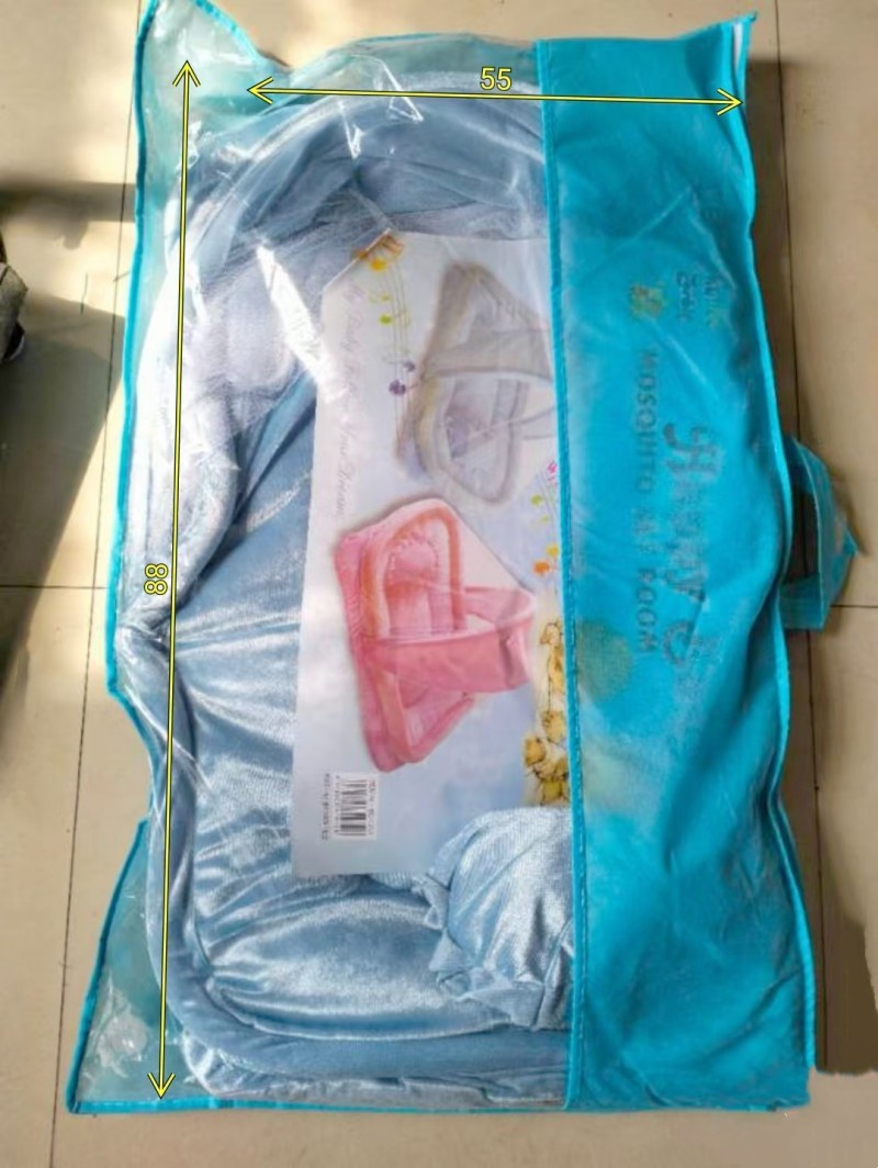 家用蒙古包蚊帐免安装折叠儿童遮光拉链全底一体防摔宿舍蚊帐批发母婴用品童车童床背带座椅婴儿床详情1