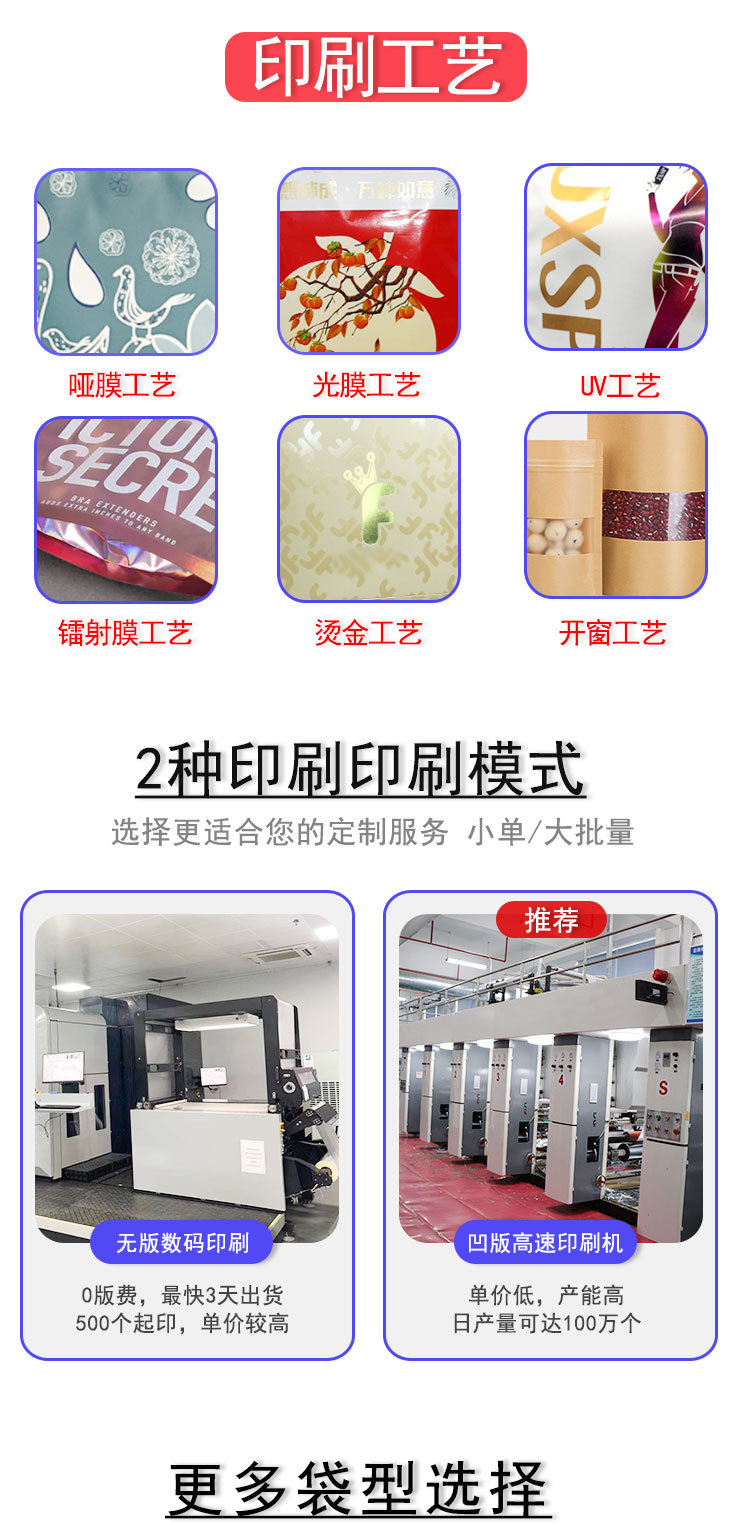 厂家眼膜贴眼罩包装袋 铝箔三边封袋定 制 护肤美妆品彩印面膜袋详情7