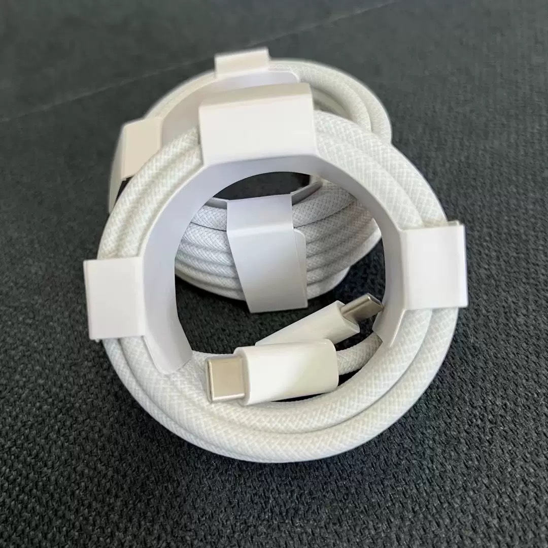 适用苹果15手机双Type-C编织快充数据线240WMac2米usb-c编织快充详情4