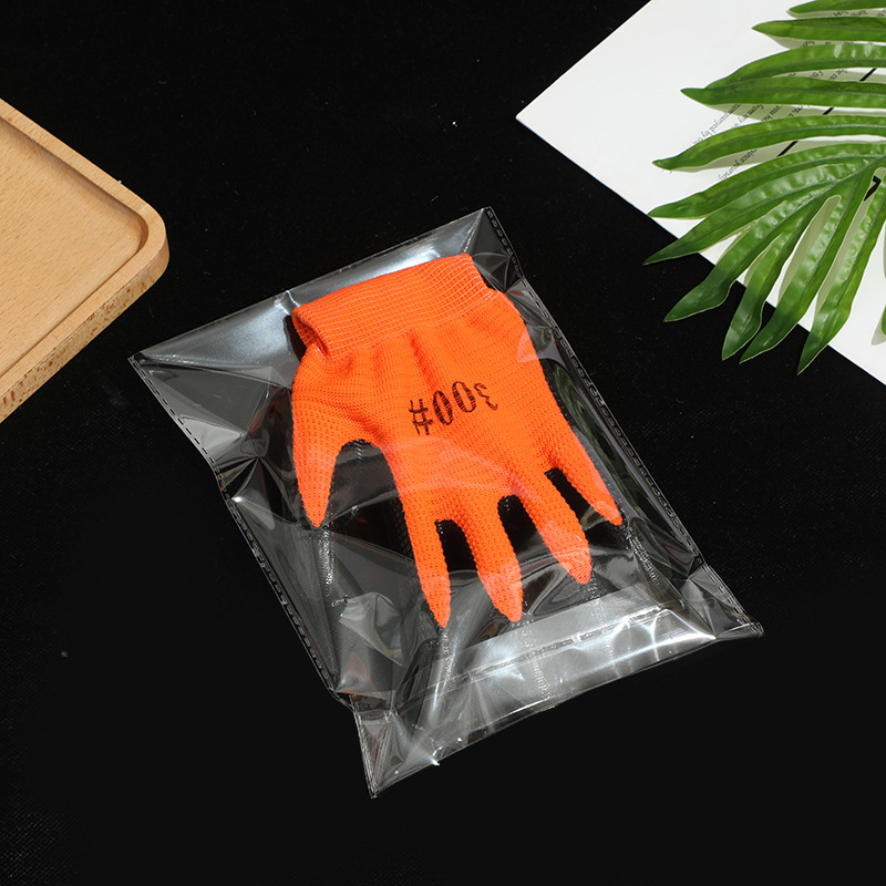 opp袋子 衣服自粘袋服装包装袋透明平口塑料自黏袋卡头自封不干胶详情4