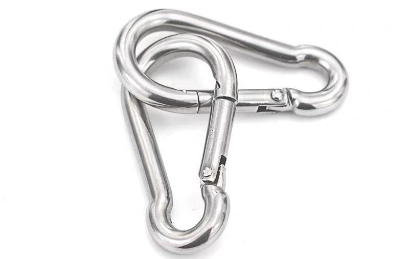 Wholesale of Q235 iron galvanized hooks with screw spring buckles, outdoor climbing buckles, connection rings, pet chain hooks pic 6