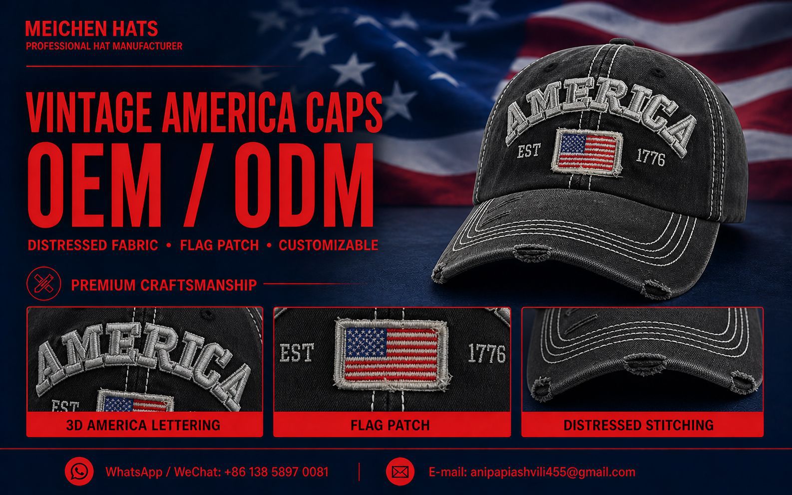 Bordado de letras de la frontera casquillos de béisbol para hombres y mujeres shade tongue cap comercio exterior fábrica al por mayor puede personalizar logotipo bordado pic 7
