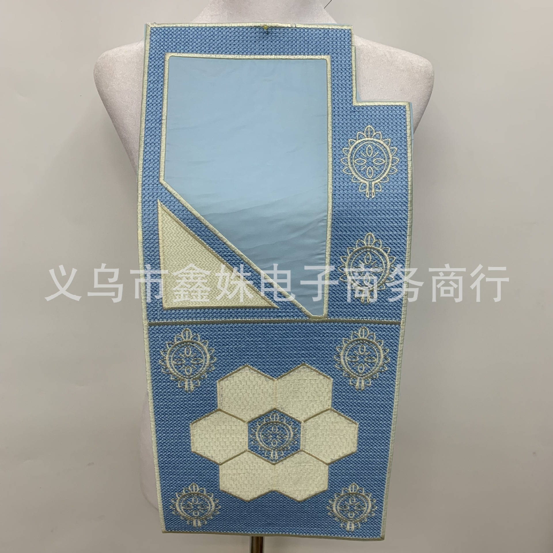 Rectangular embroidered circular collar stage costume accessories pic 3