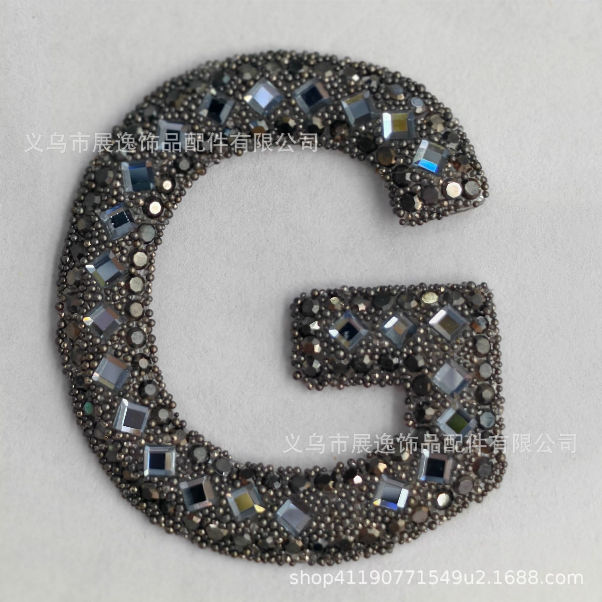 Cross-border hot sale inglés strass letras adornos accesorios letras cuentas multicolor juego de colores ropa bolsas accesorios pic 5