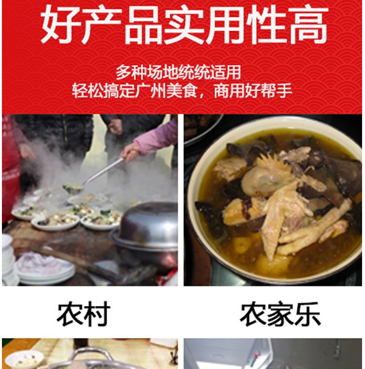 Cross-border hotel chef-specific wok, stainless steel wok, uncoated, double ears, single handle, household wok bowl, roadside hot pot pic 18