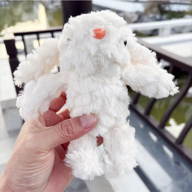 多巴胺格子长耳兔包包挂件小饰品可爱钥匙扣公仔玩偶兔子毛绒玩具详情4