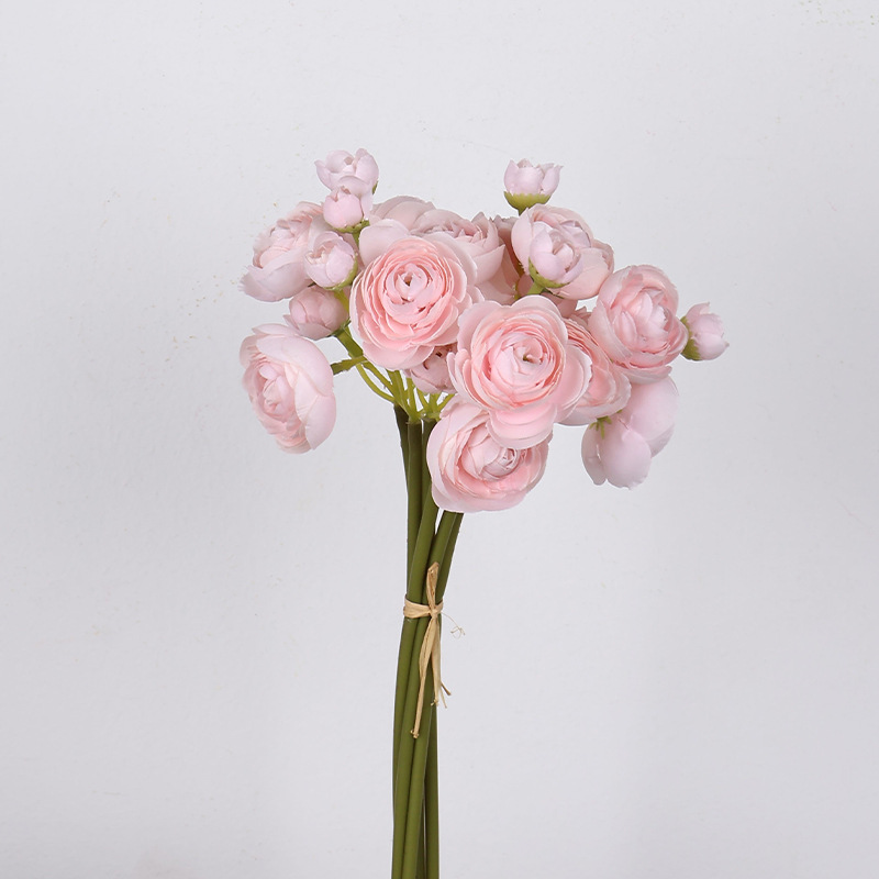 迷你露莲花露莲把束仿真花小茶玫花束假高级感家居装饰花婚庆绢花详情11