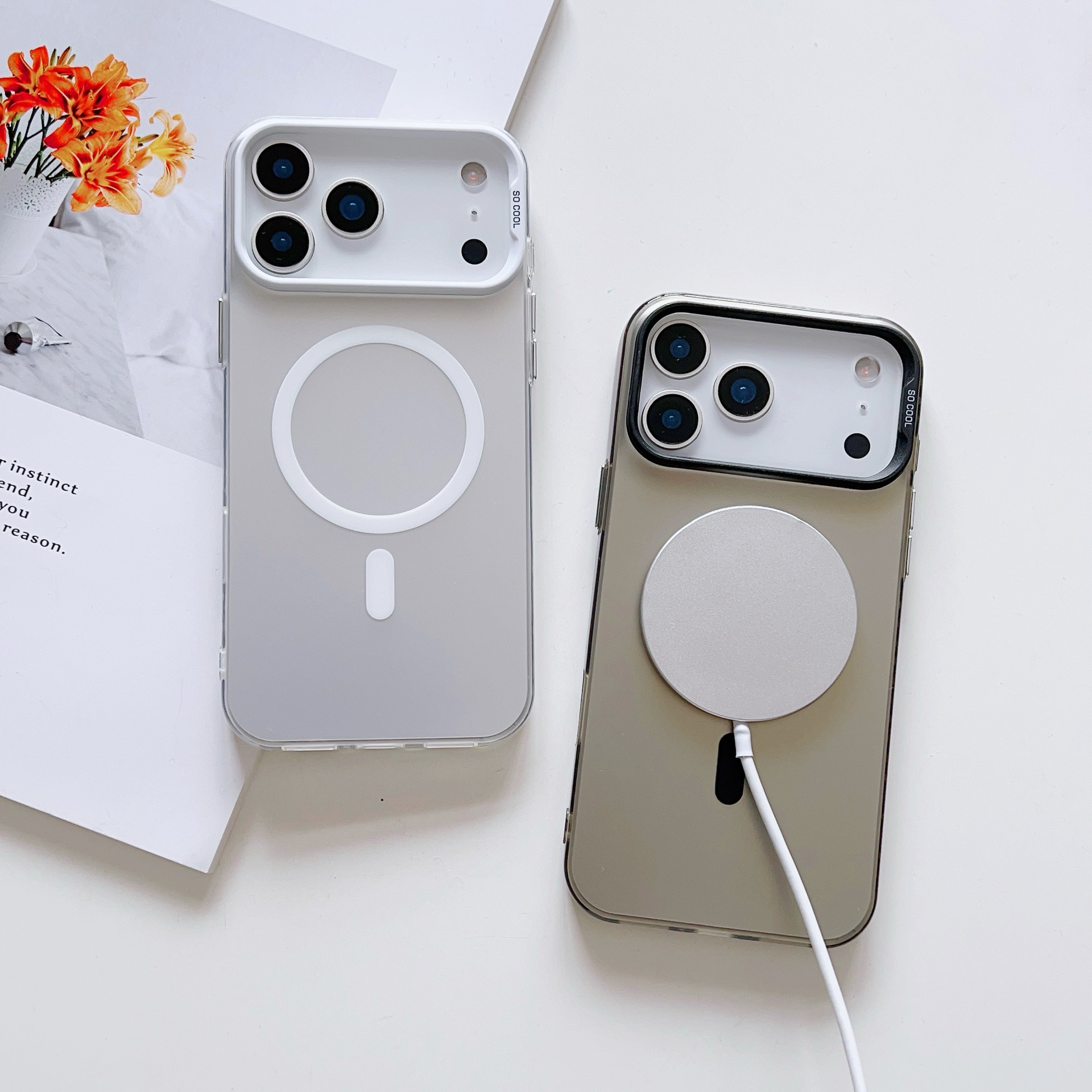 适用于苹果17Promax磁吸彩银手机壳防摔全包保护套手机壳批发详情5