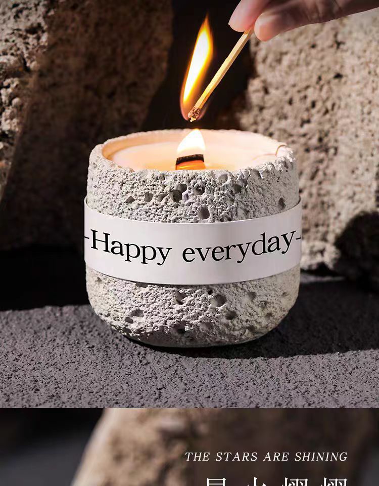 香薰石膏杯蜡烛小众高级感香氛卧室持久香薰伴手礼盒批发香薰蜡烛详情5
