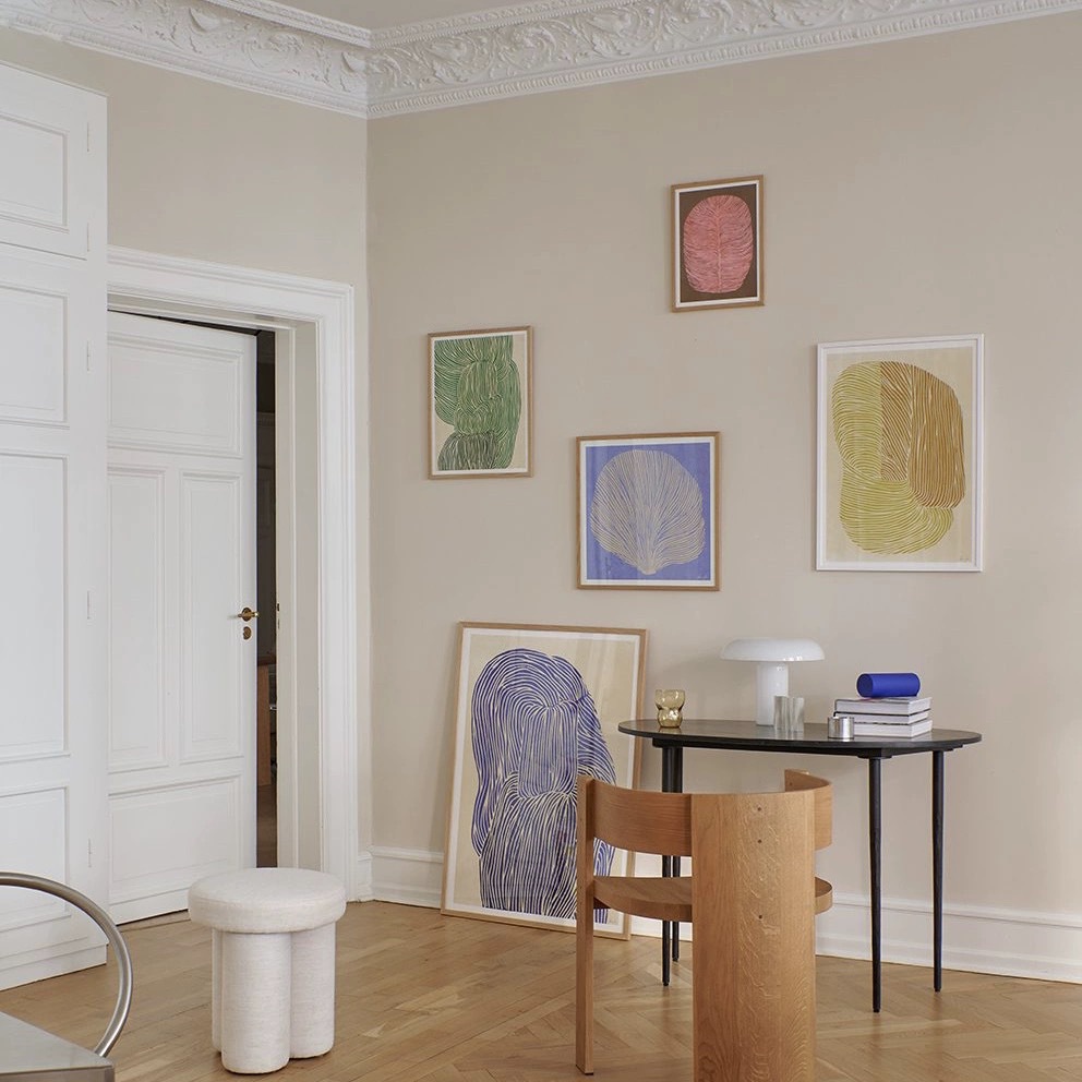 丹麦设计抽象艺术海报简约玄关卧室书房组合画北欧客厅餐厅装饰画详情1