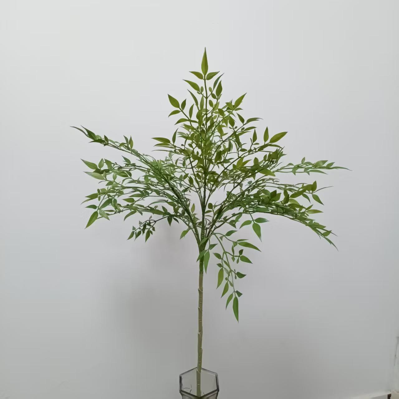 4-forked Nandina domestica, artificial sunflower bamboo, green plants, home decorations, floral art projects, window displays, and tree wedding Settings pic 6