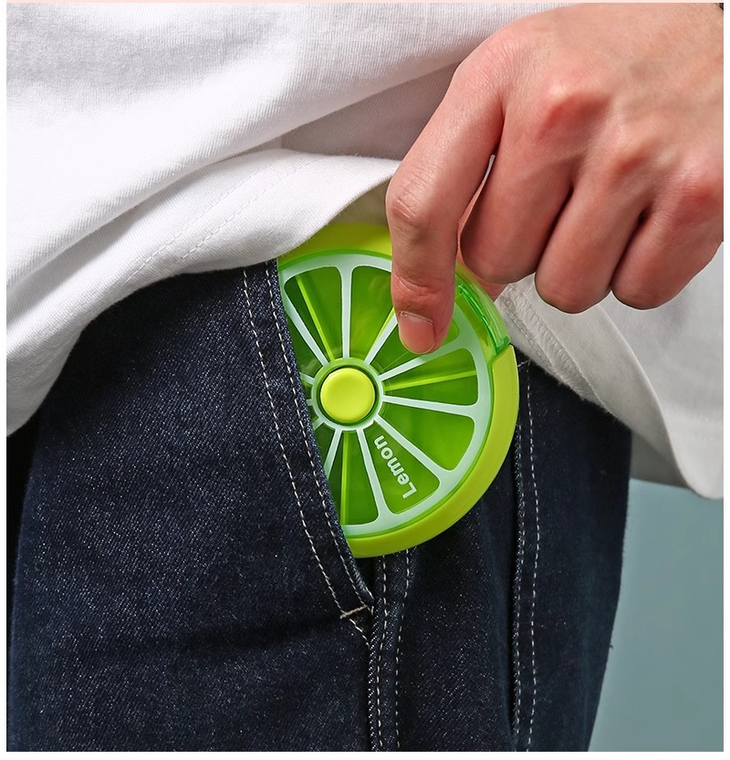 小药盒便携一周分装药盒旅行随身收纳盒切药器迷你药品药丸盒批发详情12