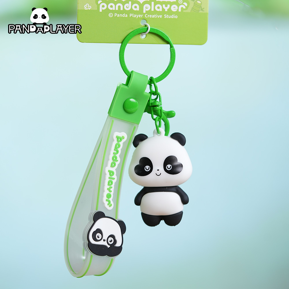 批发钥匙扣书包小挂件包包简约汽车pvc可爱卡通公仔金属链挂饰详情6