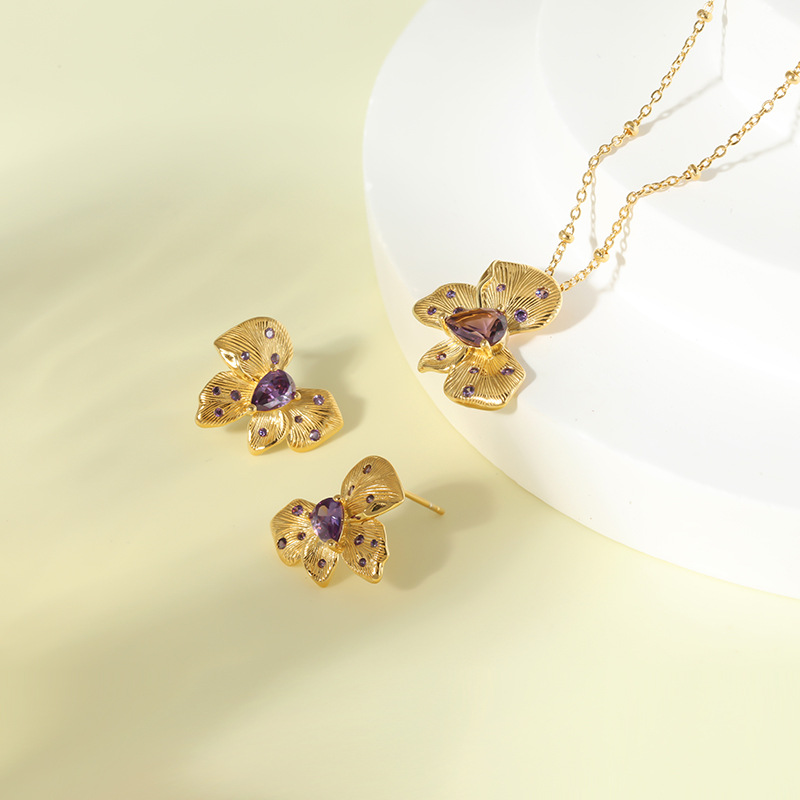 925纯银项链蝴蝶吊坠ins风女百搭锁骨链首饰批发饰品ins风爆款详情14