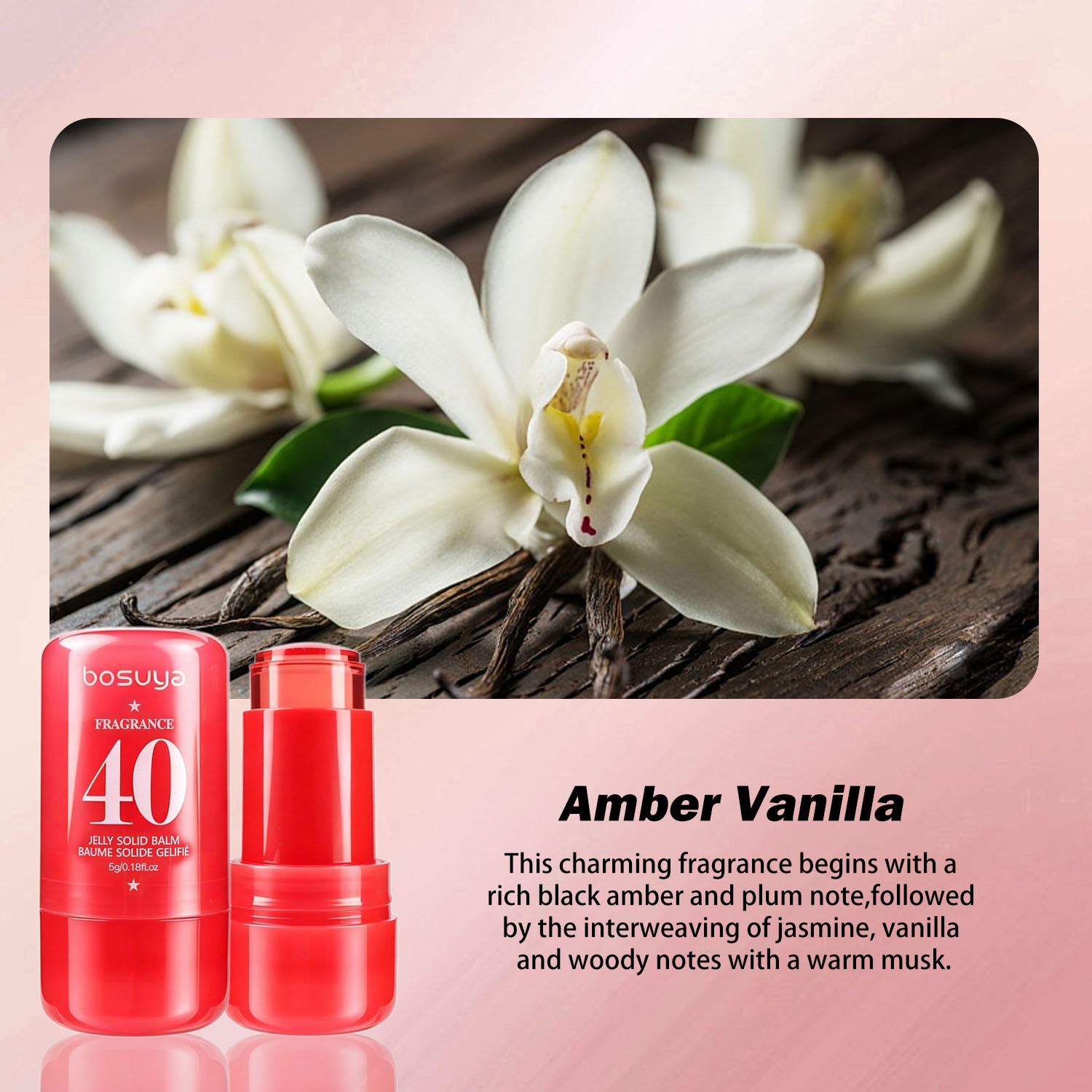 【 Cross-border Exclusive 】Bosuya Body Fragrance Cream Set, long-lasting fragrance, creamy texture, non-sticky, compact and portable pic 19