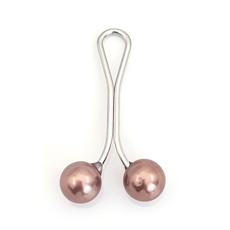 跨境珍珠U 头巾夹围巾扣珍珠丝巾夹围巾夹女士头巾别针胸针脖夹详情9