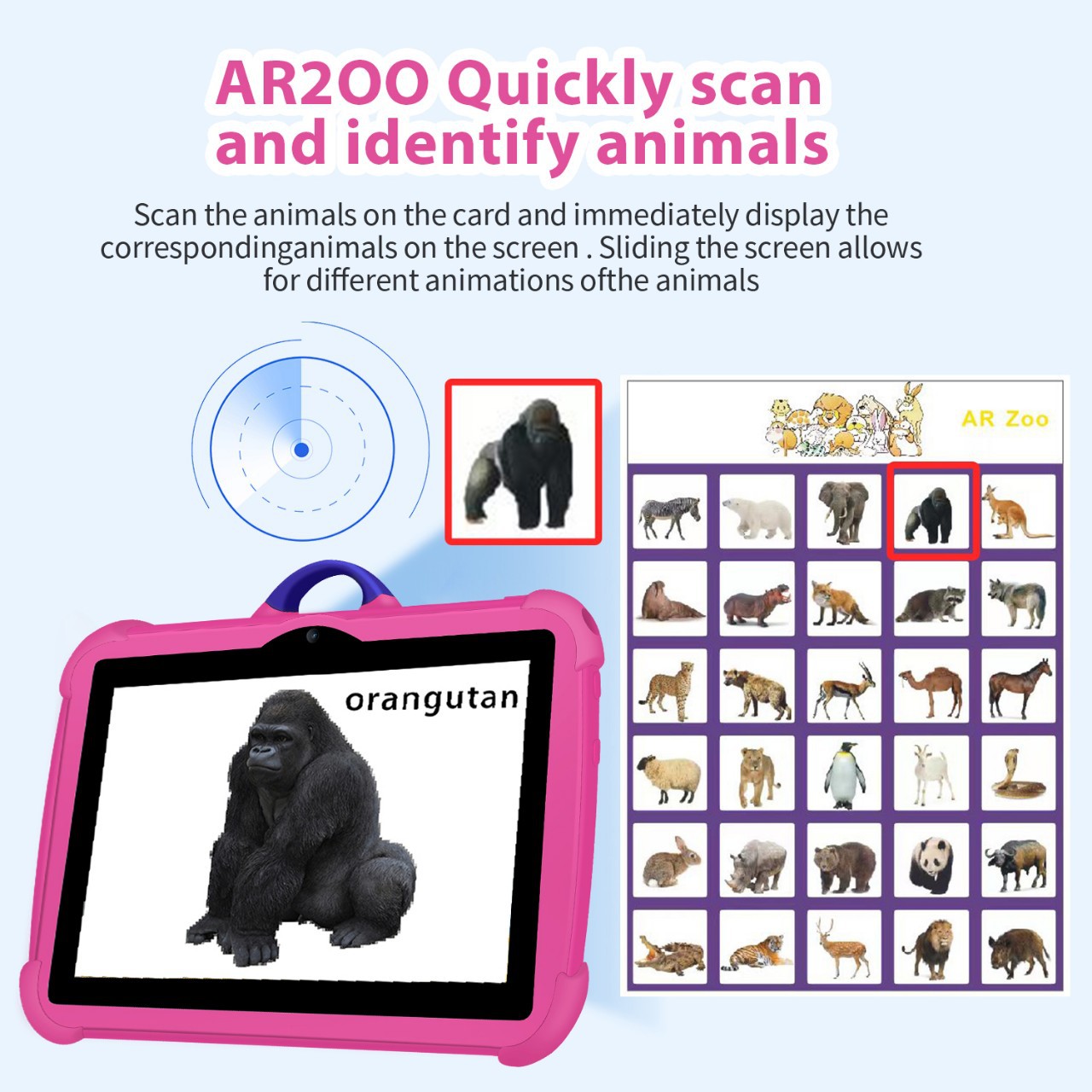 跨境爆款c8儿童平板电脑海外海外Tik Tok爆款双摄多功能平板详情5