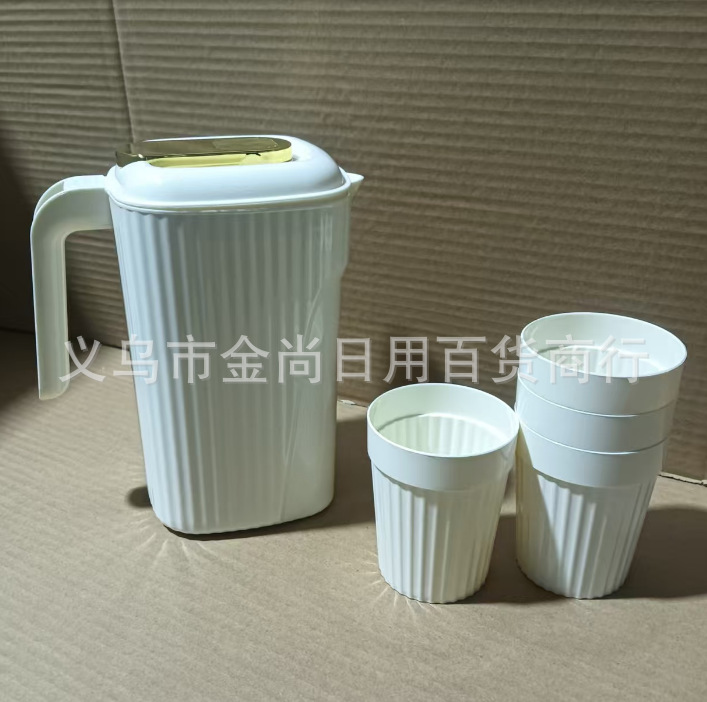 光面直纹透明实色冷水壶家用凉白开果汁新款密封泡花茶柠檬耐高温详情3