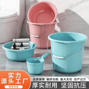 水桶加厚带盖洗衣桶 家用塑料桶学生宿舍洗澡桶 大容量储水桶批发详情1