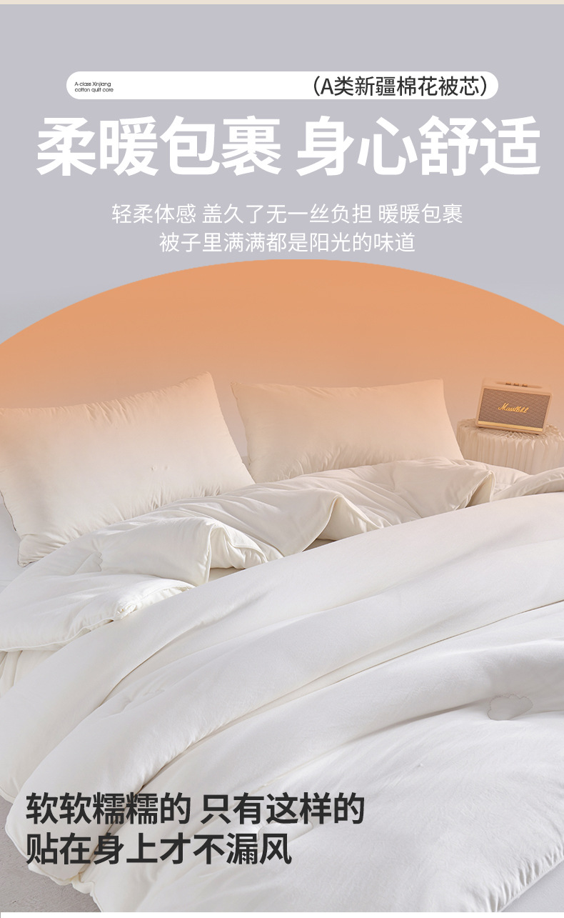 2024新款新疆棉花被加厚被子保暖冬被单人春秋被双人棉被学生被详情8
