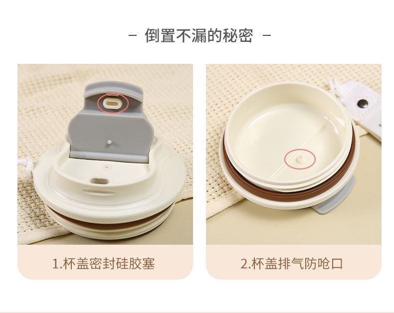 高颜值316不锈钢保温杯八角咖啡杯便携式带提绳随手杯双层可定制详情6