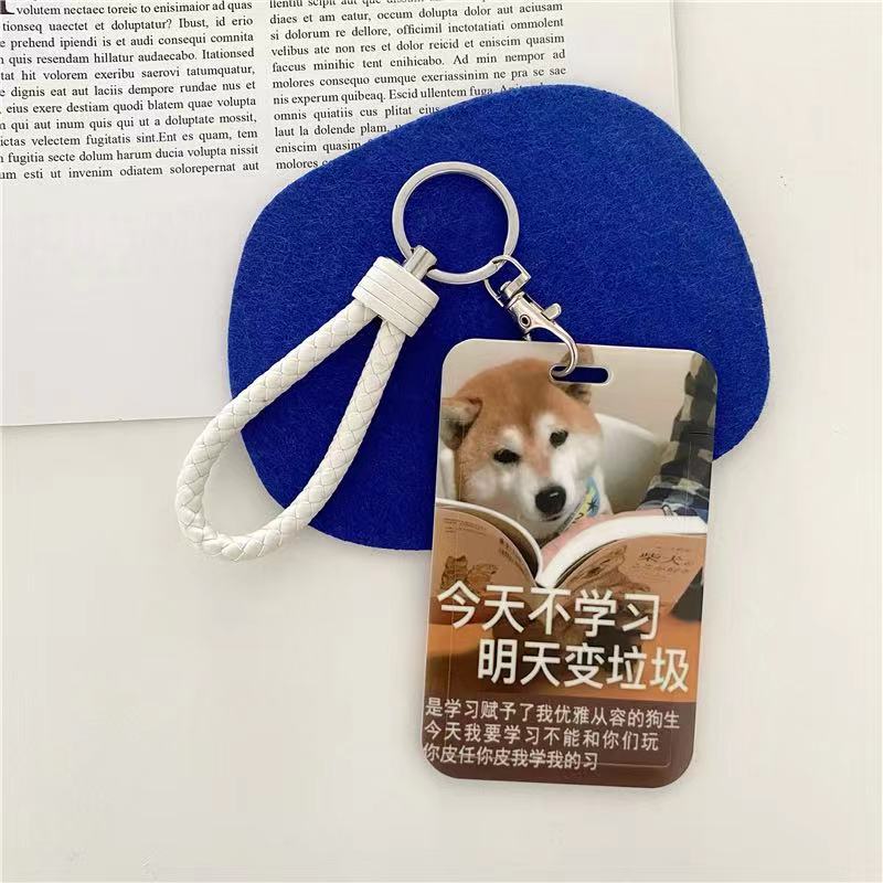 Cute bus card protective case, student meal card, campus access control certificate, brand door card case, keychain, all printed in one piece pic 8