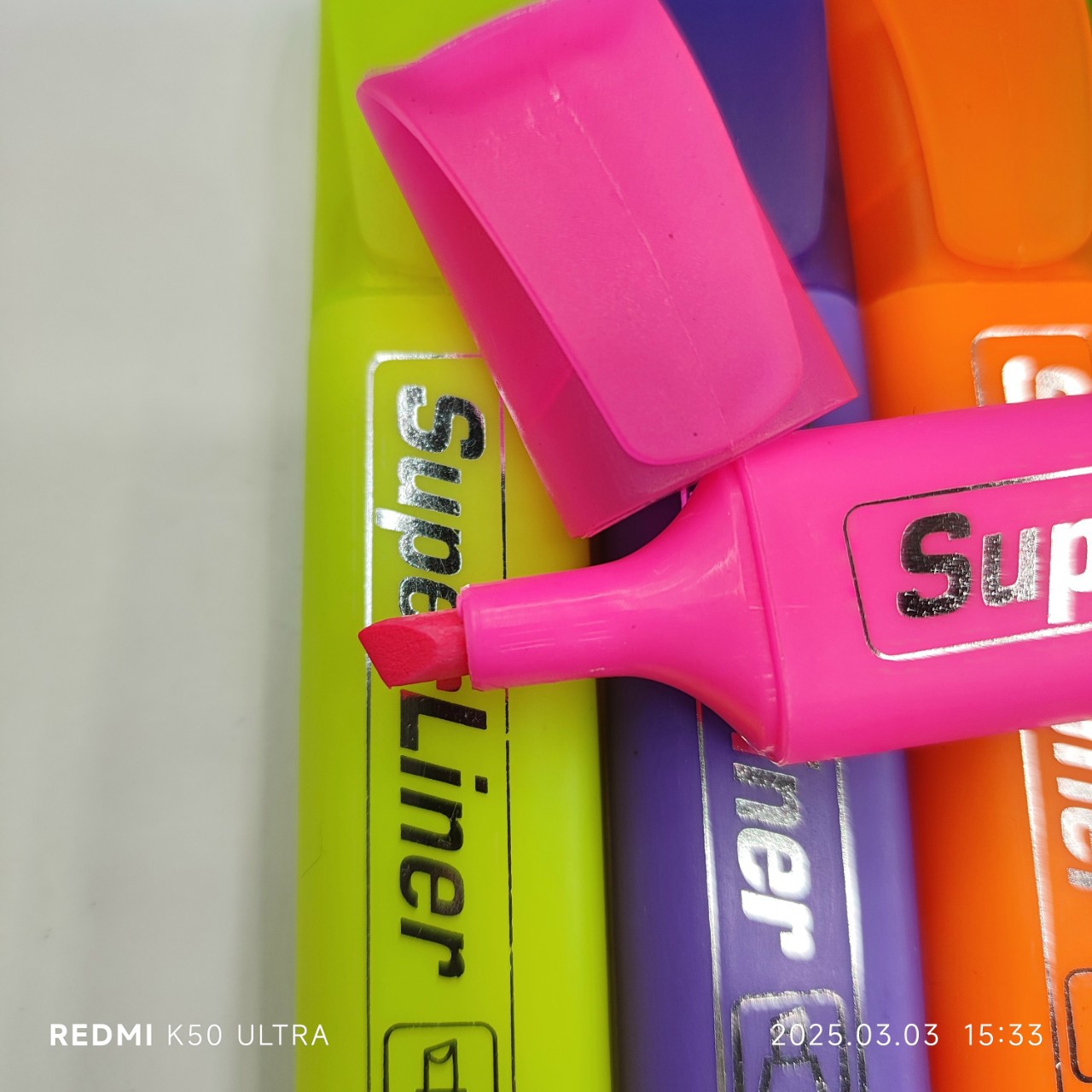 创意荧光笔学生绘画涂鸦重点标记扁款粗划笔4支装PVC袋彩色批发详情5