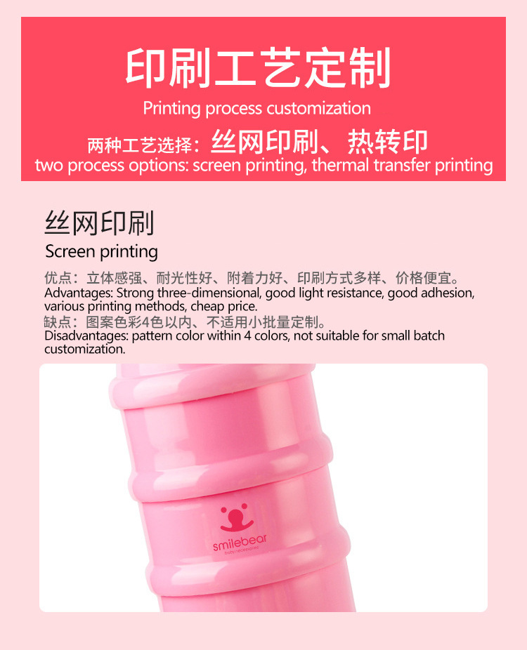三层婴儿奶粉盒米粉分装盒零食盒辅食盒奶粉格可拆卸OEM定做详情7