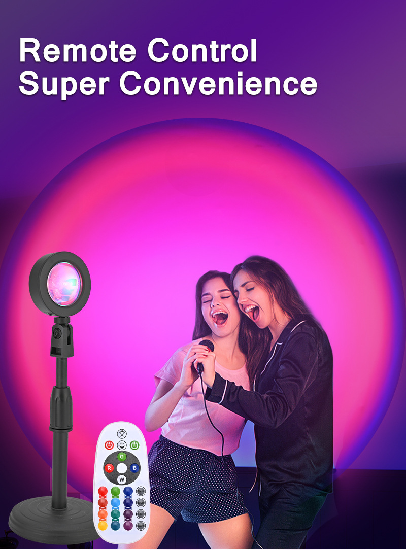 夕阳灯氛围灯可伸缩支架创意落日灯app遥控智能调光卧室小夜灯详情15