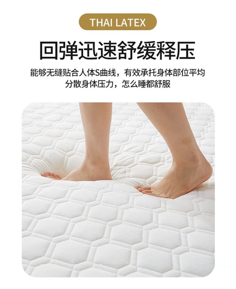 New upgraded latex mattresses, rental home floor sleeping pads, student thickened tatami mattresses, dormitory soft cushions wholesale pic 11