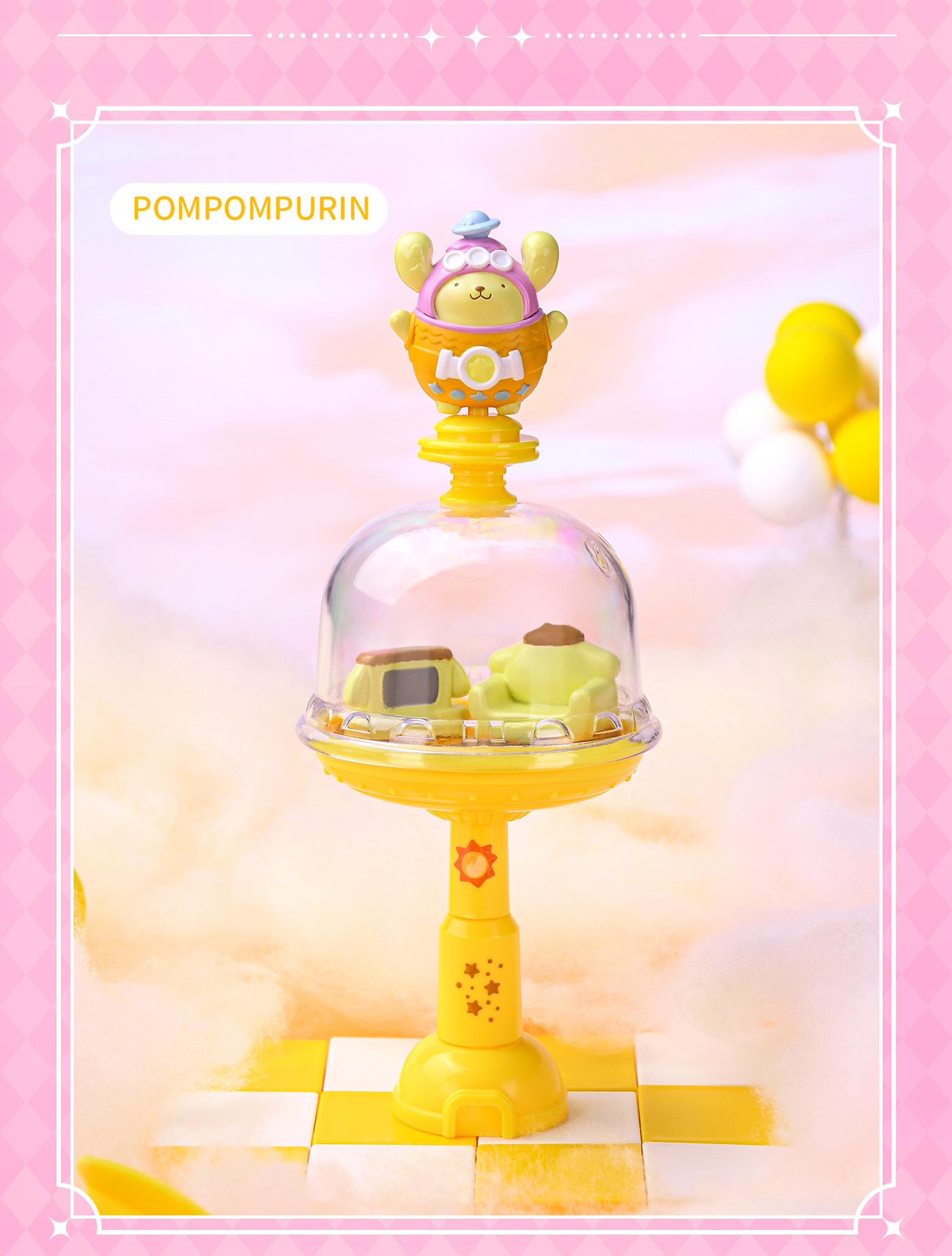The official Sanrio family Dream Territory series blind box features a cute KT cat-themed decorative nest pic 18