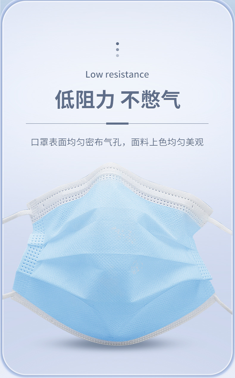 一次性口罩独立包装防尘透气含熔喷三层防护活性炭口罩厂家批发详情8