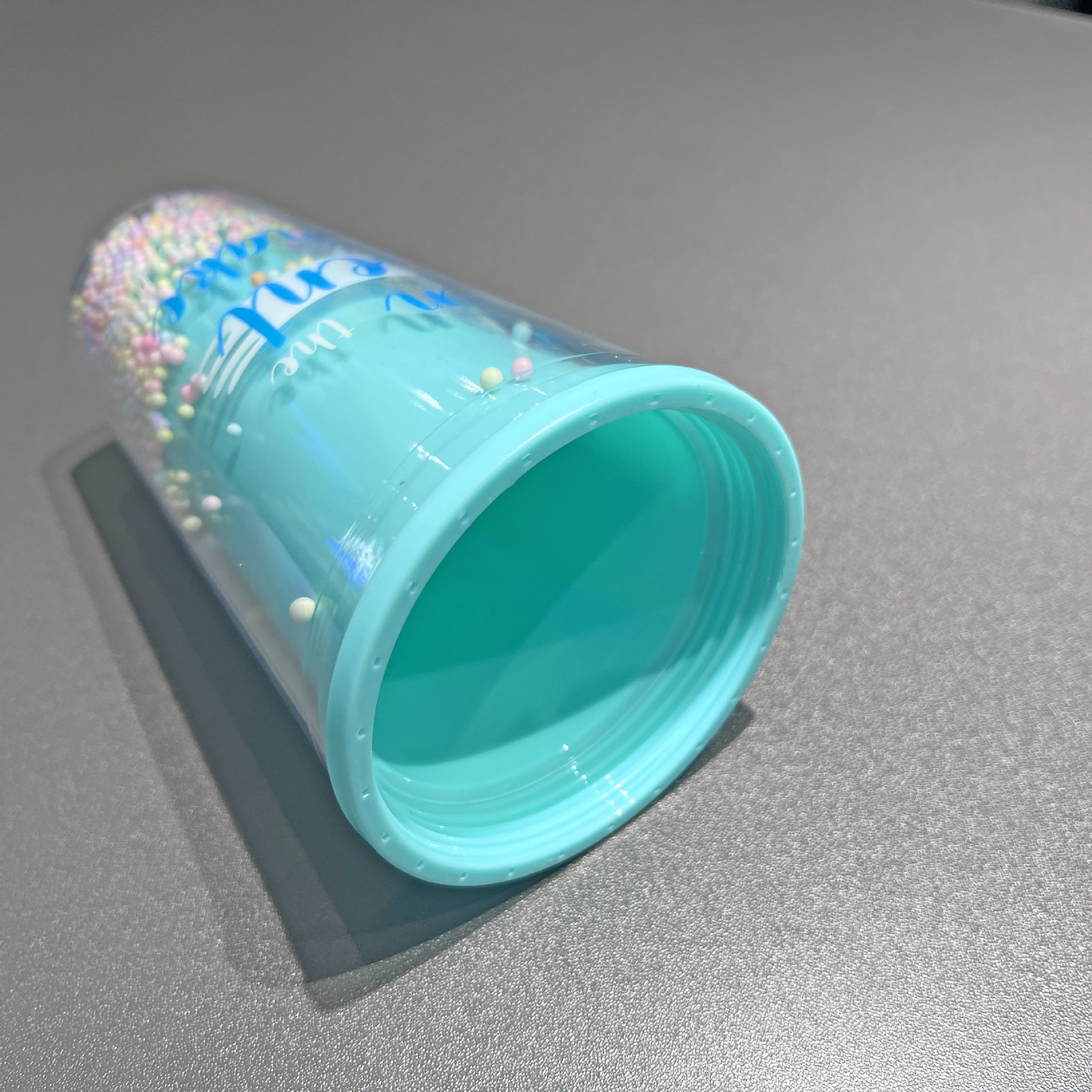 网红夏日碎冰杯观景卡通双层塑料杯批发大容量便携吸管杯奶茶杯子详情13