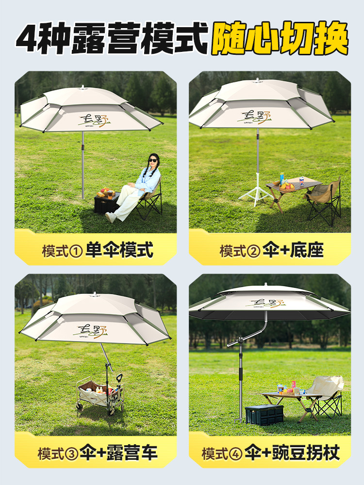渔之源钓鱼伞钓伞一件代发钓鱼专用雨伞户外露营伞钓鱼伞跨境批发详情11
