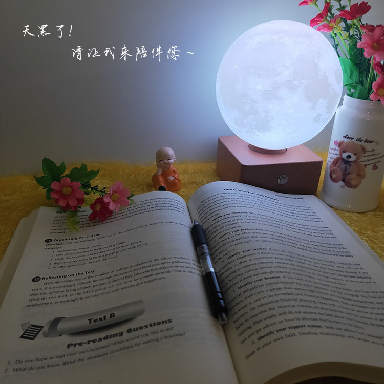 跨境月球灯USB充电小夜灯星球灯七彩触摸LED床头台灯创意生日礼物详情14