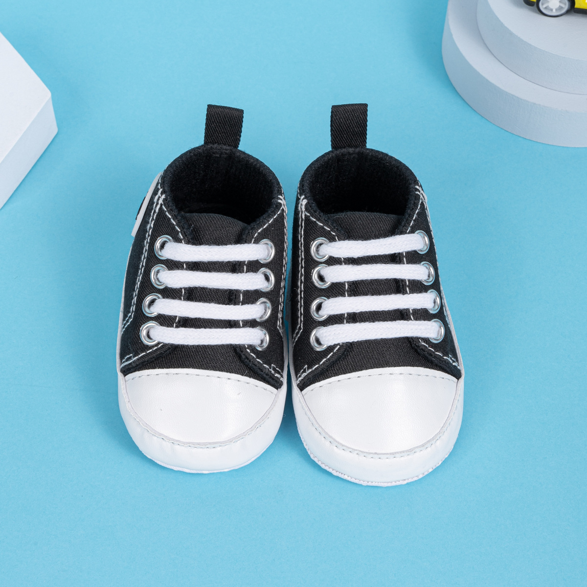 春秋新款婴儿鞋经典帆布鞋宝宝不掉鞋软底学步鞋 Baby shoes详情22