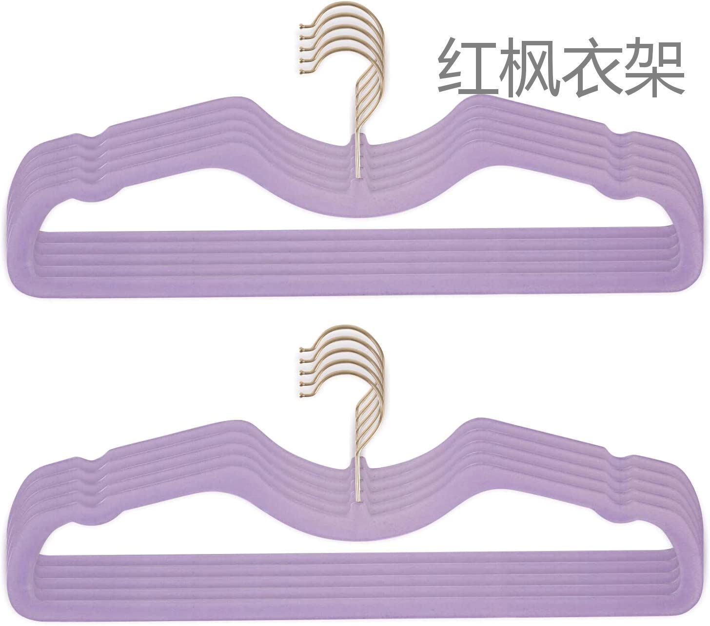 New personalized short-necked hanger that saves vertical space, anti-slip, dry and wet dual-purpose, shorter height, ultra-thin plastic hanger pic 17