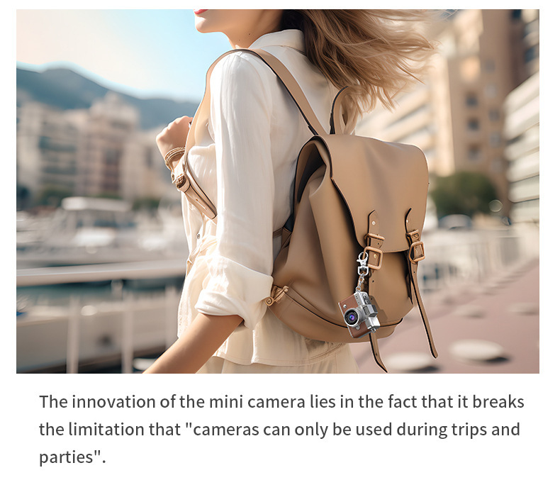 Cross-border thumb flip screen mini camera, a retro ccd high-definition portable small camera for students on campus pic 5
